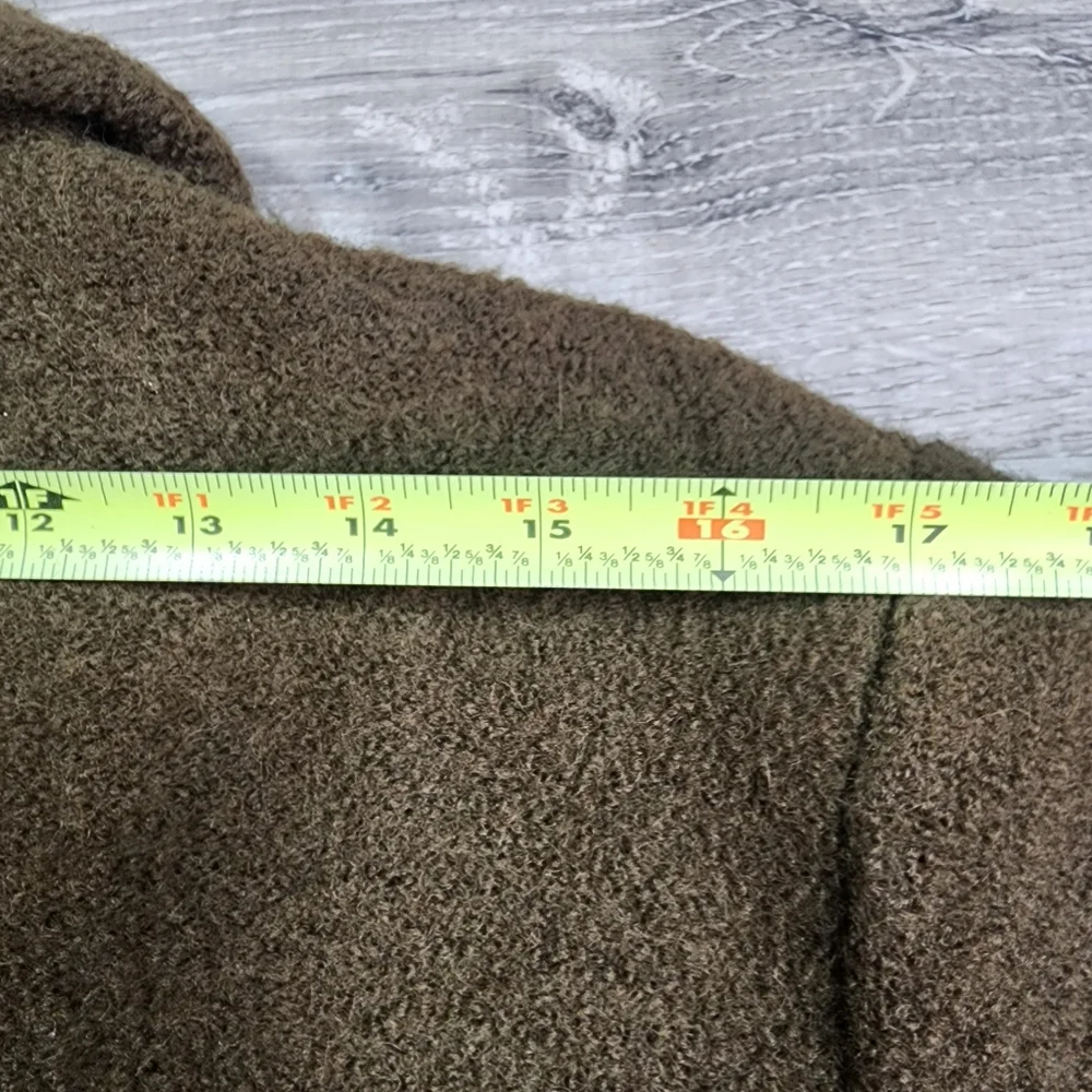 VINTAGE JH COLLECTIBLES Wool Green Zip Up Coat Jacket Large - Picture 13 of 16